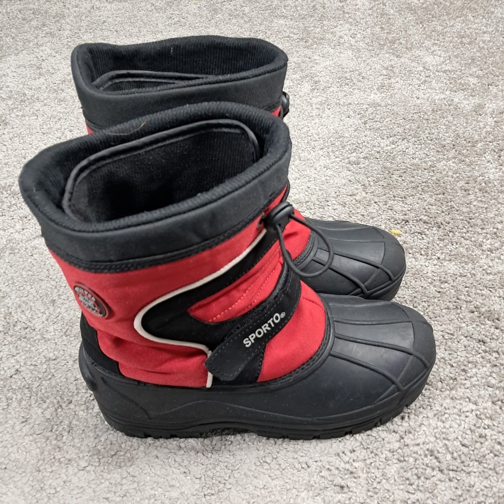 Sporto Winter Survivor Connor Red Black Snow Boots Mens Size 7M 426252